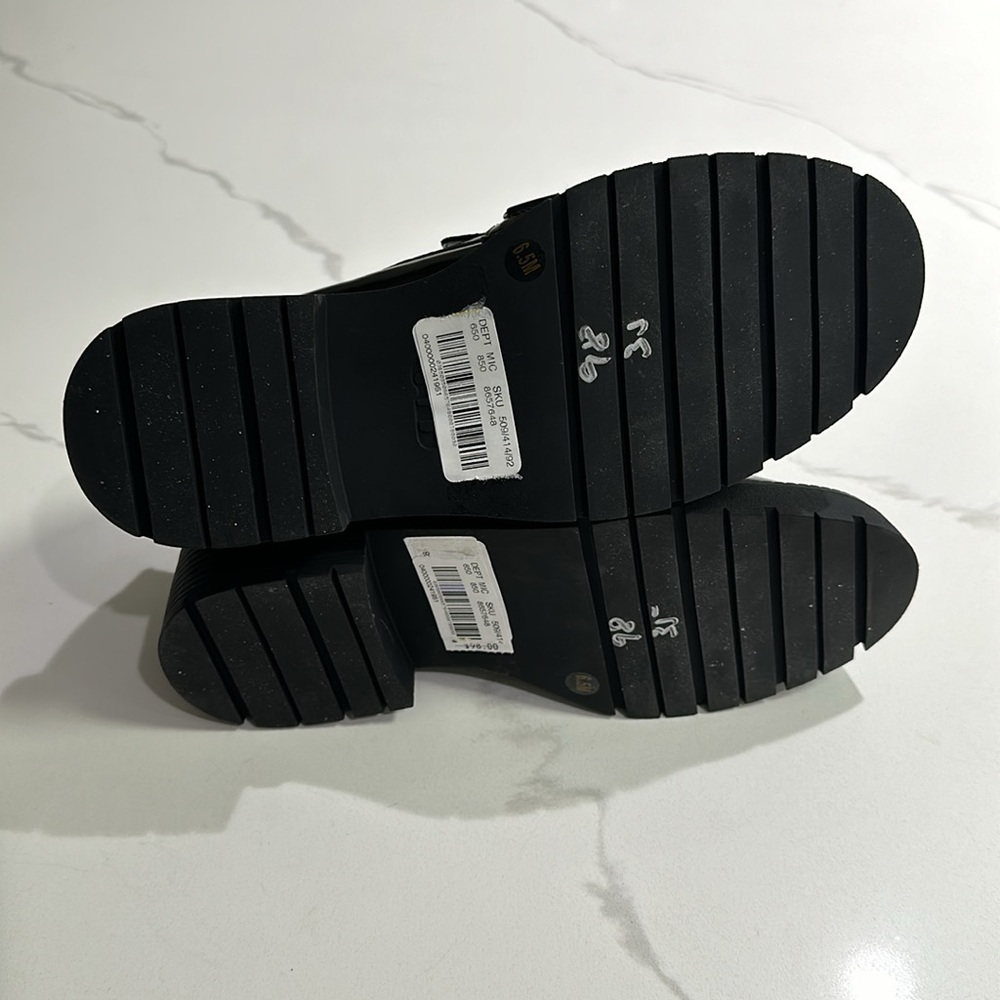 GB Rhinestone Strap Shiny Loafers - Picture 6 of 12